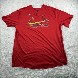 St Louis Cardinals Nike‎ Jersey Mens XL Red Performance Stretch MLB Blank